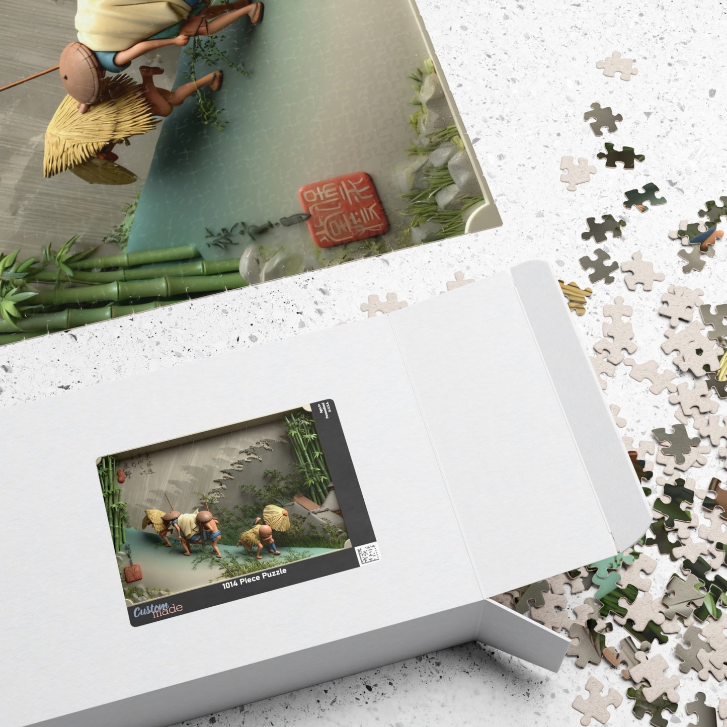 Hiroshige 3D Ukiyo-e Puzzle 1014 Piece, Japanese Edo Art | Shōno Driving Rain