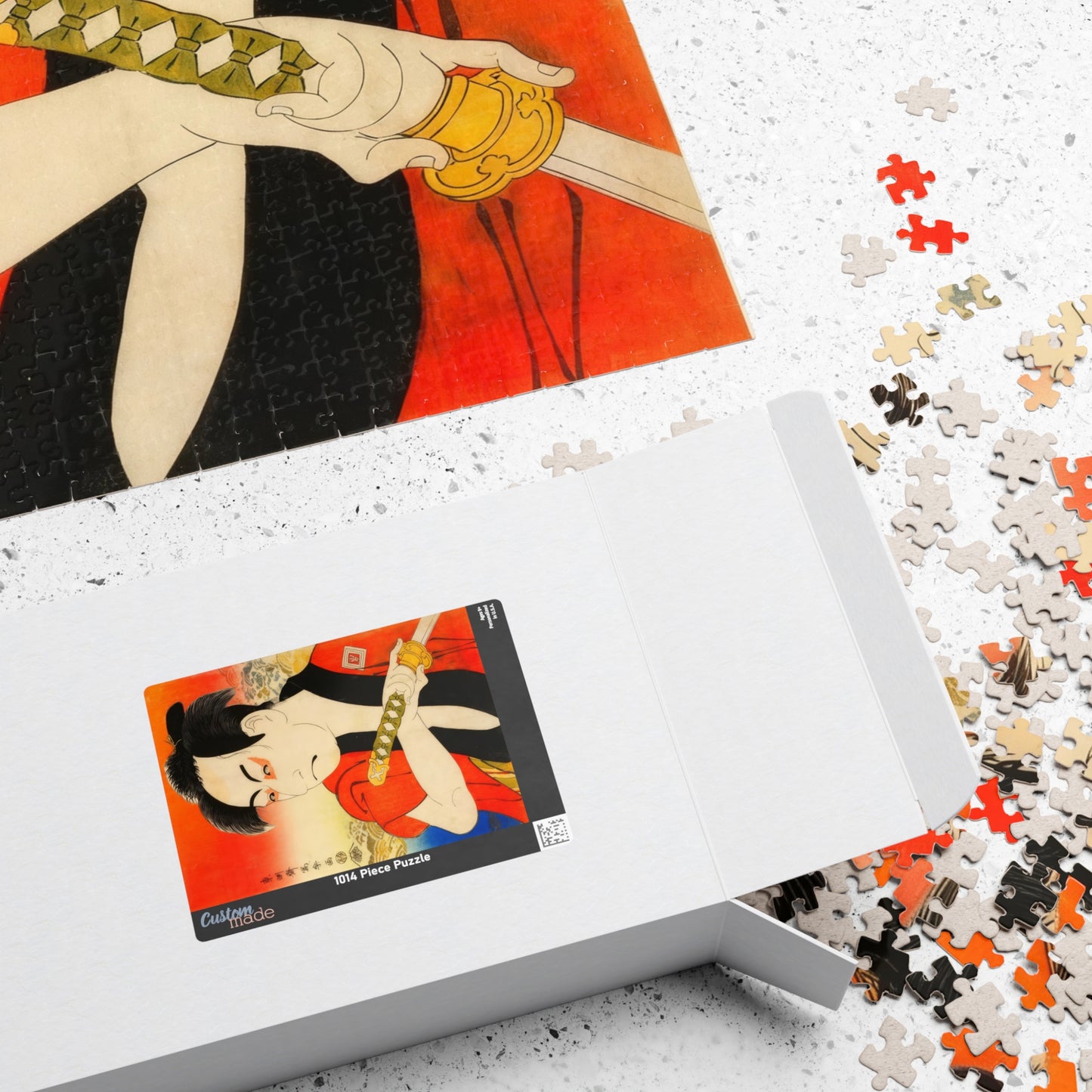 Sharaku Ukiyo-e Puzzle 1014 Pieces, Background Variation, Japanese Edo Art | Ichikawa Omezō as the Manservant Ippei