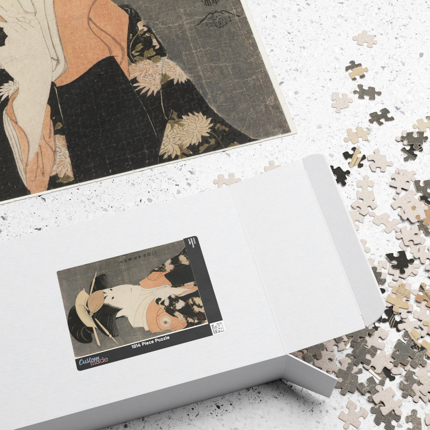 Ukiyo-e Jigsaw Puzzle (1014-piece): Segawa Tomisaburō II as “Yadorigi” – Toshusai Sharaku | Kabuki Bijin-ga / Japanese Art / Edo Portrait