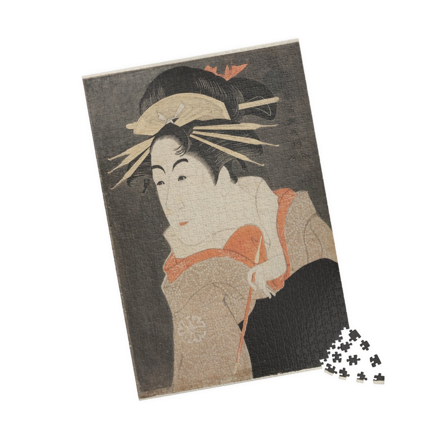 Ukiyo-e Jigsaw Puzzle (1014-piece): Matsumoto Yonesaburō as Shinobu – Toshusai Sharaku | Kabuki Actor Portrait / Edo Ukiyo-e Art