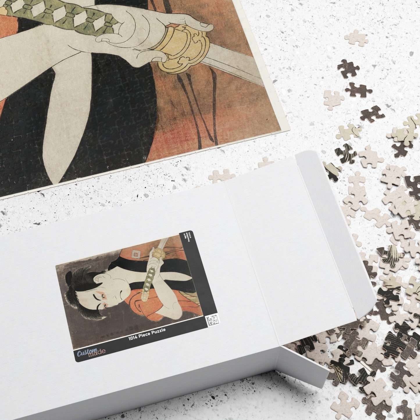 Ukiyo-e Jigsaw Puzzle (1014-piece): Ichikawa Omezō as the Manservant Ippei – Toshusai Sharaku | Kabuki Actor Portrait / Edo Woodblock Art