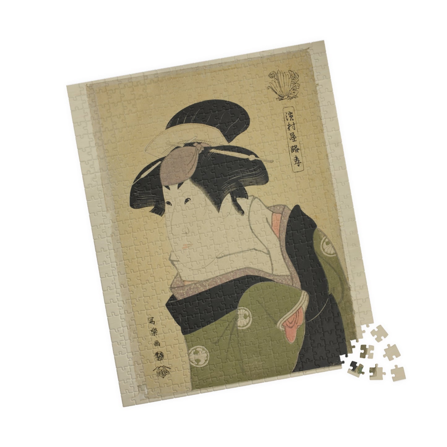 Ukiyo-e Jigsaw Puzzle (252 / 520-piece): Hamamuraya Roko – Toshusai Sharaku | Kabuki Actor Portrait / Edo Ukiyo-e Masterpiece