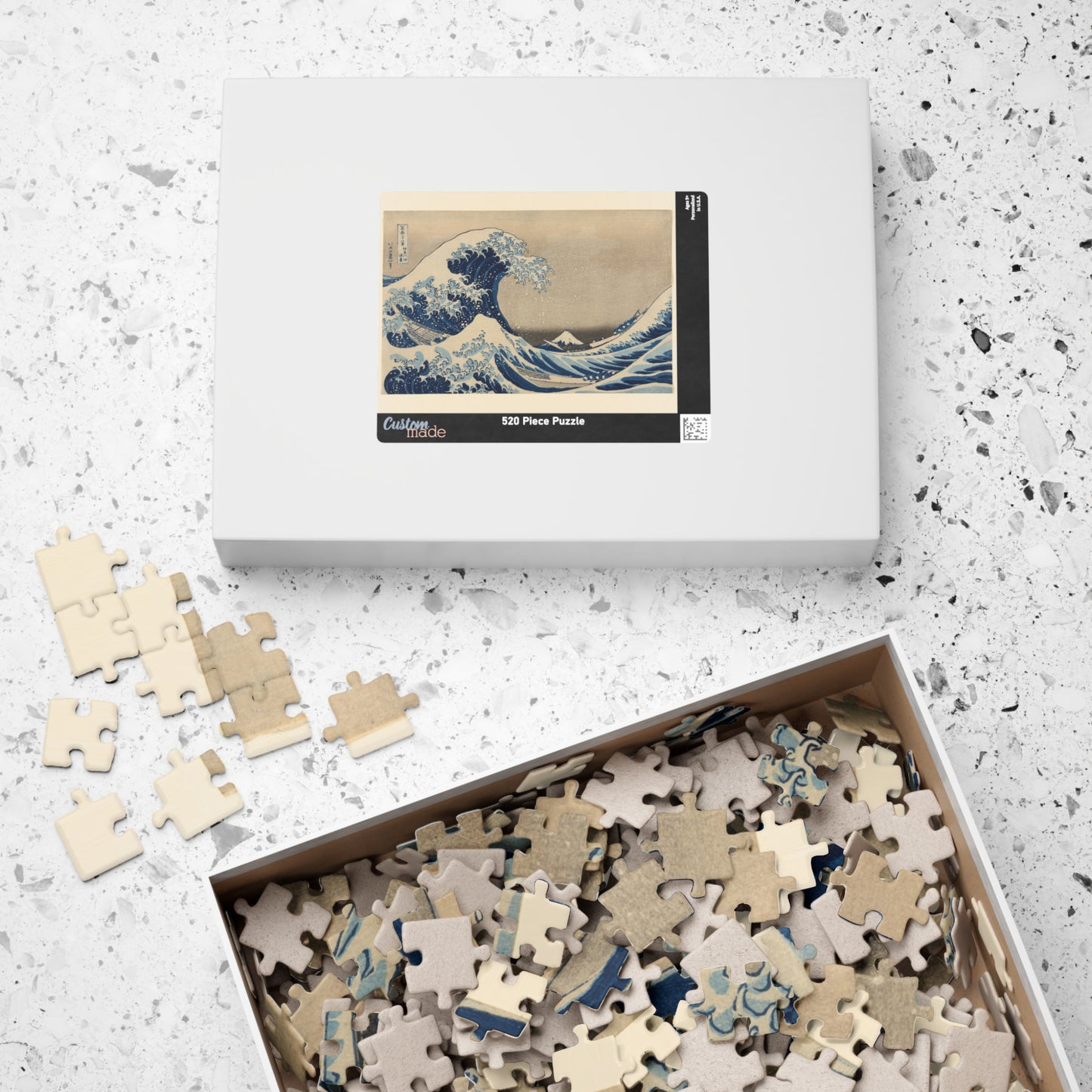Ukiyo-e Jigsaw Puzzle (252, 520-piece) : The Great Wave off Kanagawa – Katsushika Hokusai (1831) | Japanese Art / Mount Fuji