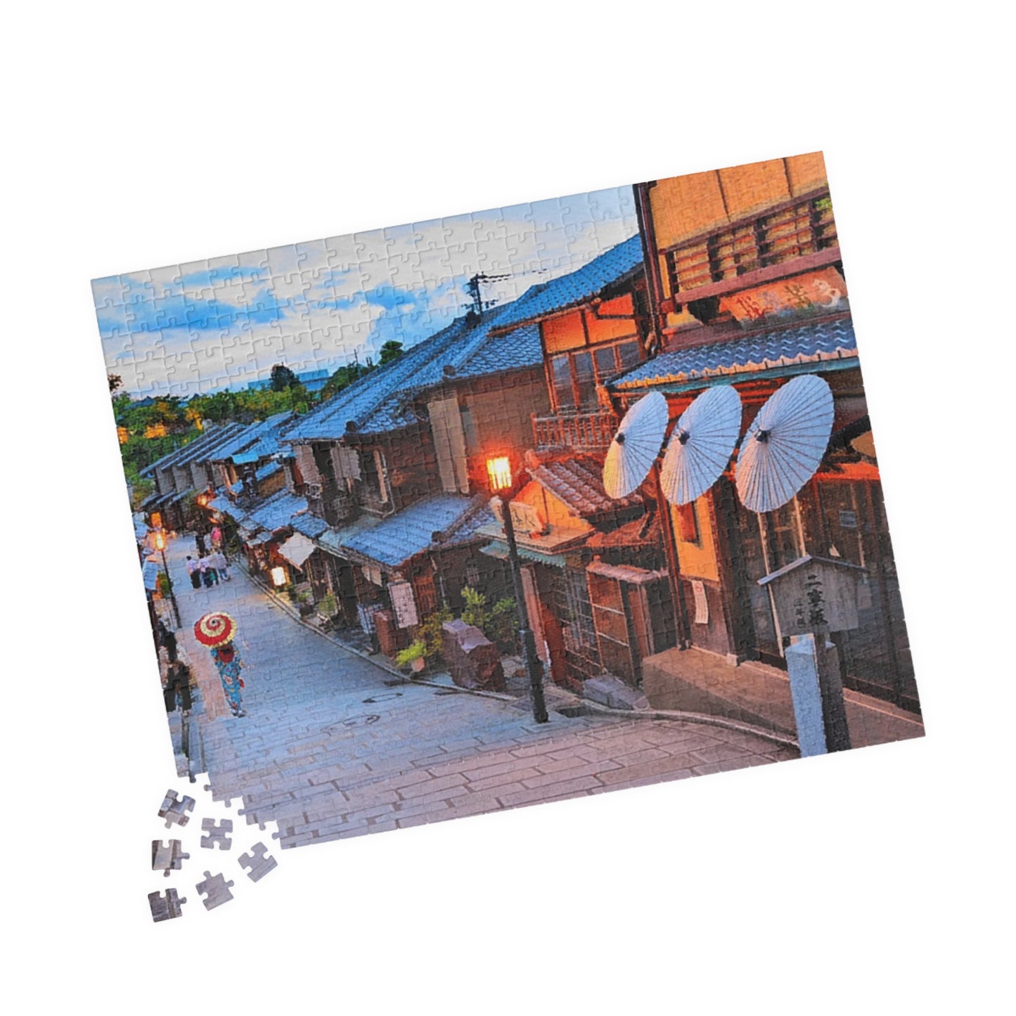 Jigsaw Puzzle (110, 252, 520, 1014-piece) Kyoto: Gion Cobblestone Road