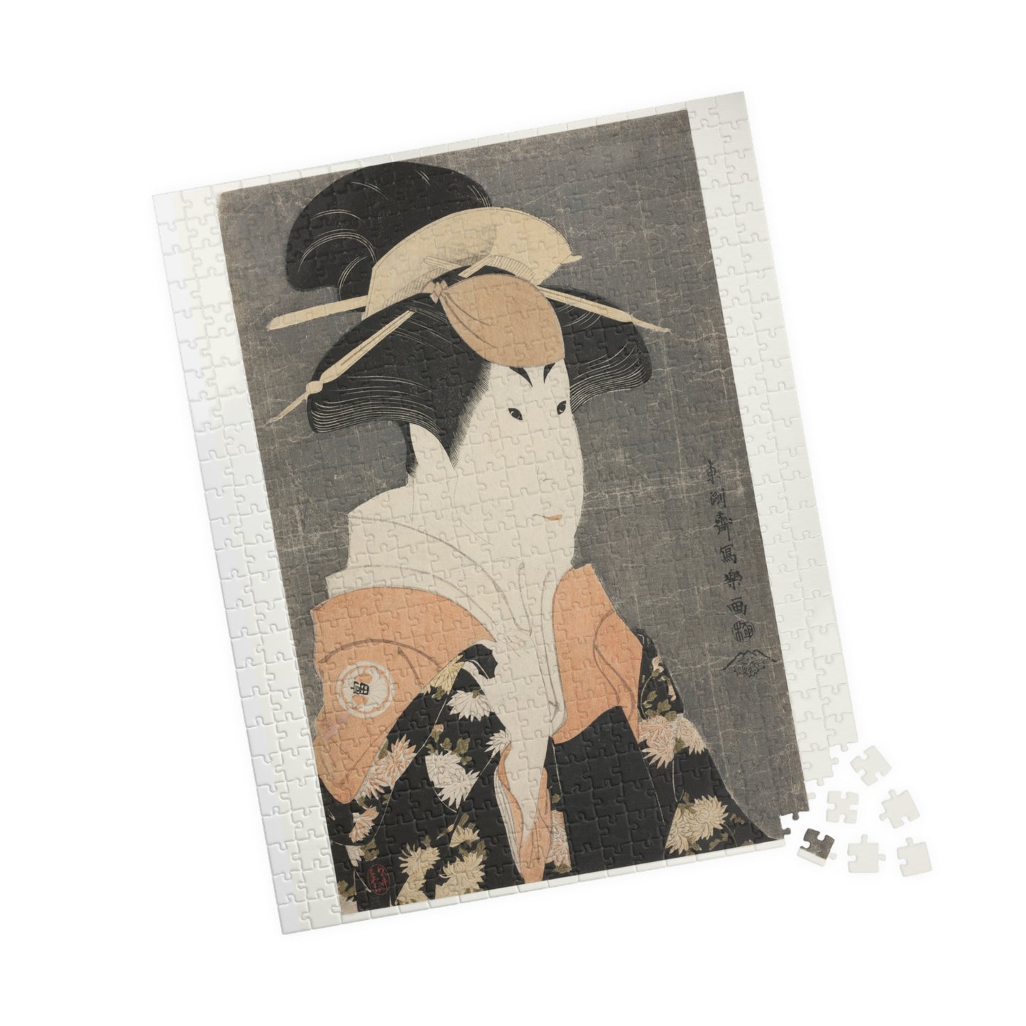 Ukiyo-e Jigsaw Puzzle (252 / 520-piece): Segawa Tomisaburō II as “Yadorigi” – Toshusai Sharaku | Kabuki Bijin-ga / Japanese Art / Edo Portrait