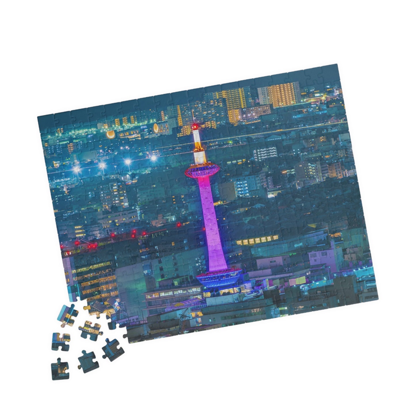 Jigsaw Puzzle (110, 252, 520, 1014-piece) Kyoto: Kyoto Tower Illumination