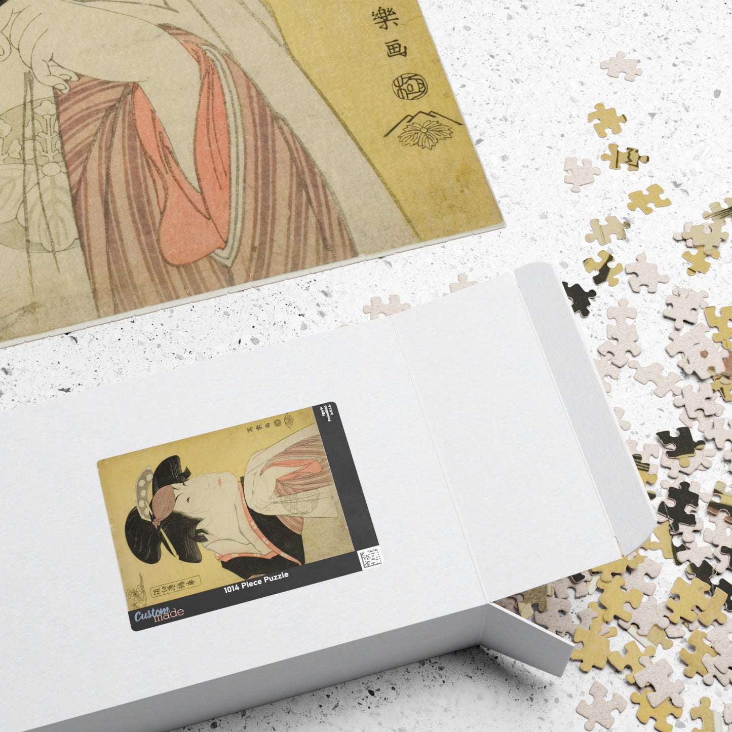 Ukiyo-e Jigsaw Puzzle (1014-piece): Nakayama Tomisaburō I as “Omiya Kinsha” – Toshusai Sharaku | Kabuki Bijin-ga / Edo Portrait Art