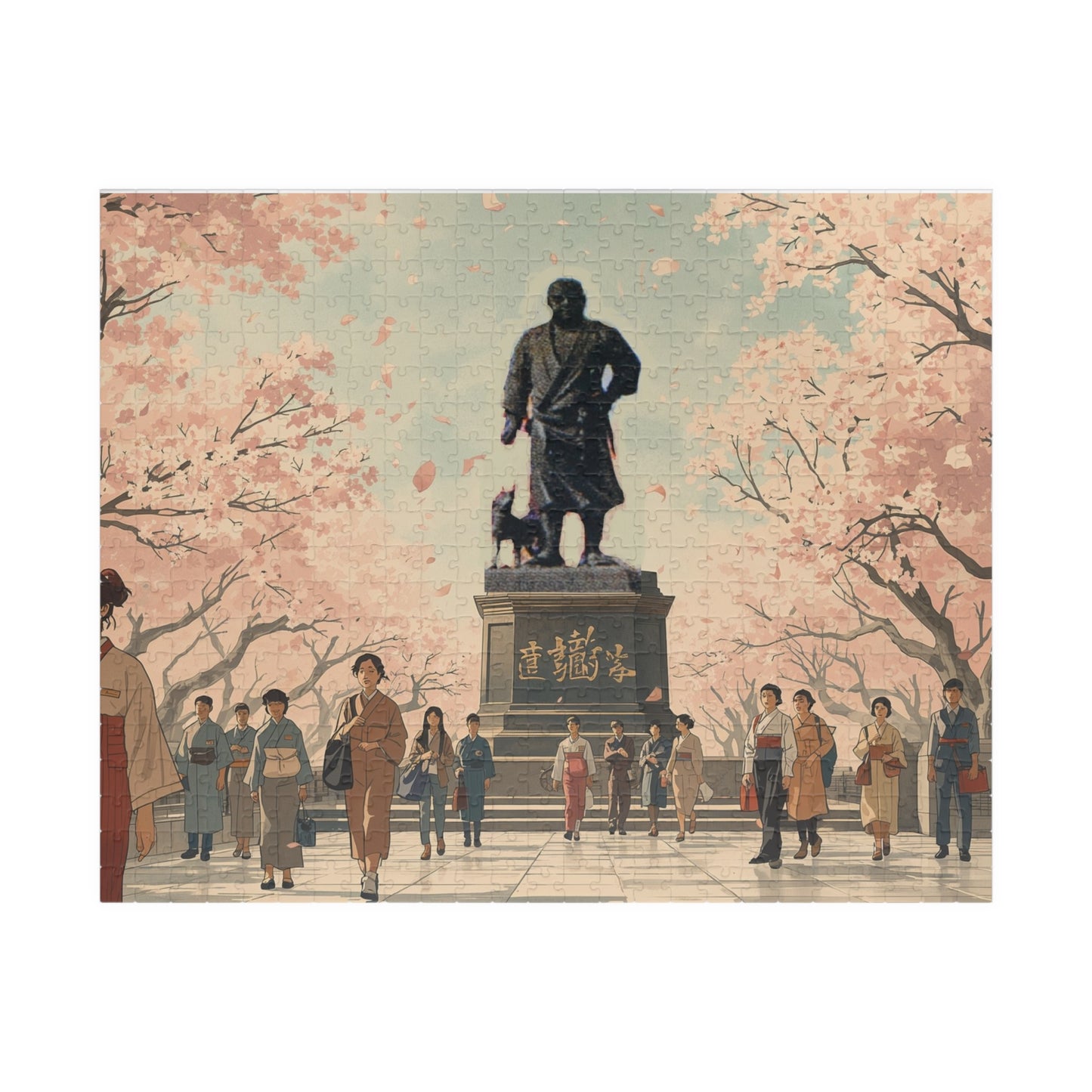 Jigsaw Puzzle (110, 252, 520, 1014-piece) Tokyo: Ueno Park with Saigo Statue