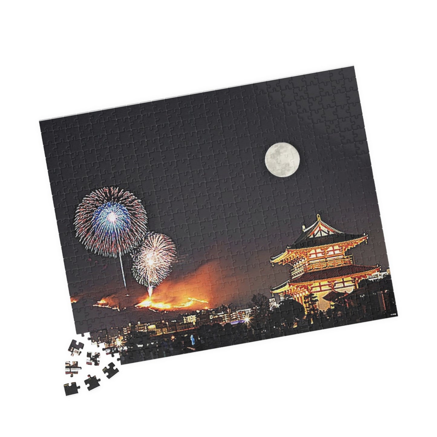 Jigsaw Puzzle (110, 252, 520, 1014-piece) Nara: Wakakusayama mountain burning