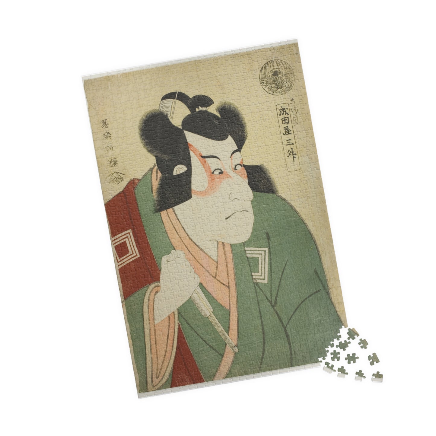 Ukiyo-e Jigsaw Puzzle (1014-piece): Ichikawa Danjūrō VI as Naritaya Sanshō – Tōshūsai Sharaku | Kabuki Actor Portrait / Japanese Masterpiece Art