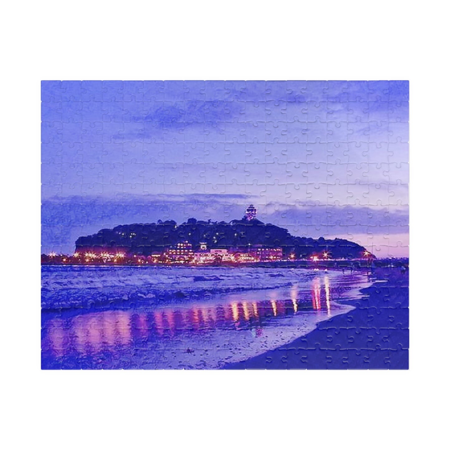 Jigsaw Puzzle (110, 252, 520, 1014-piece) Kamakura: Enoshima in evening