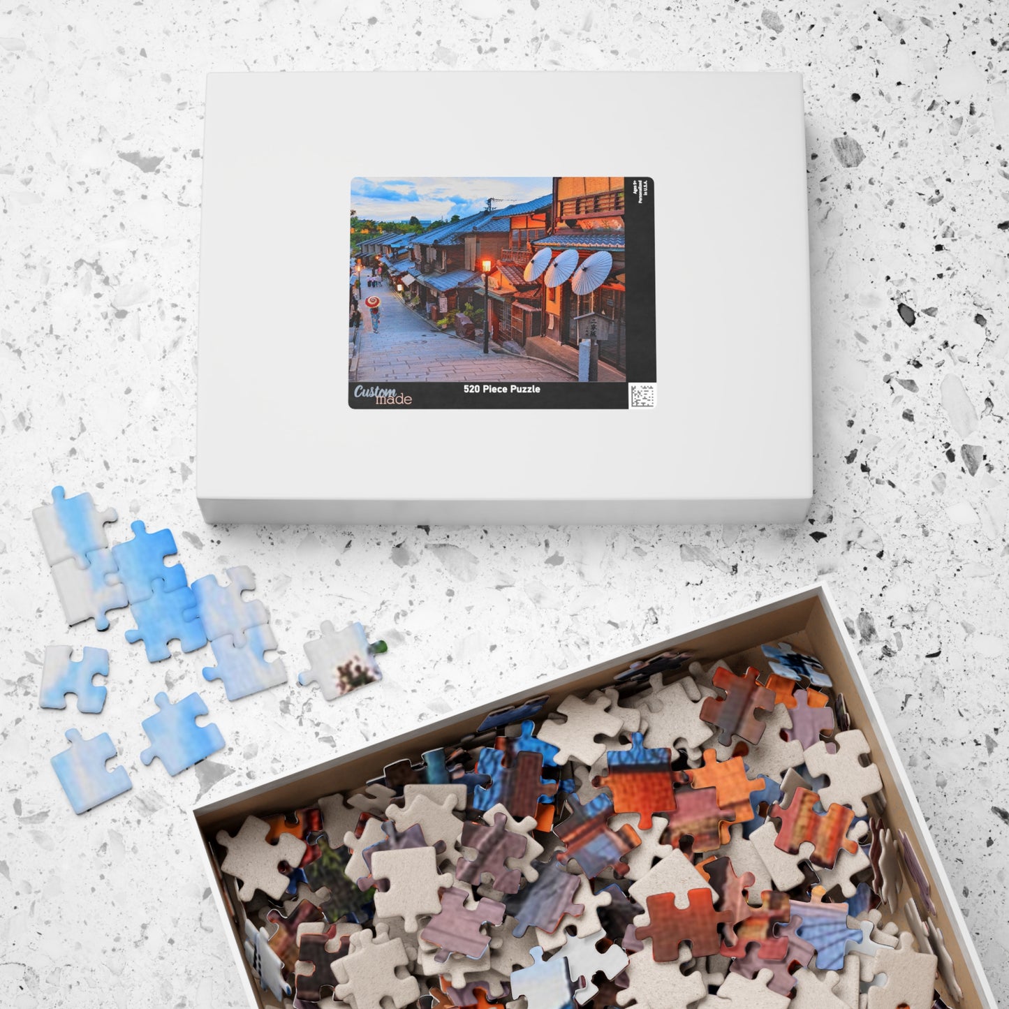 Jigsaw Puzzle (110, 252, 520, 1014-piece) Kyoto: Gion Cobblestone Road