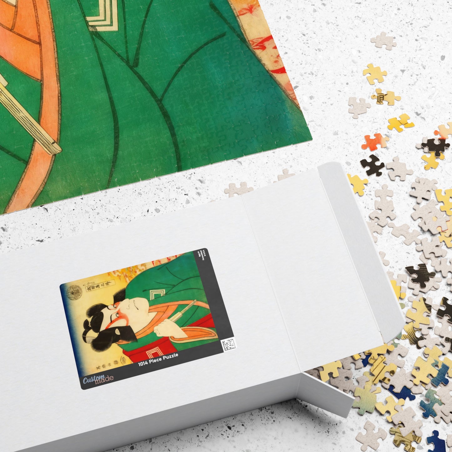 Sharaku Ukiyo-e Puzzle 1014 Pieces, Background Variation, Japanese Edo Art | Ichikawa Danjūrō VI as Naritaya Sanshō